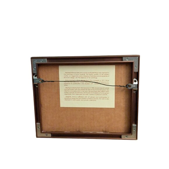 Watercolor Painting Signed By Faulkner With Copper Frame 10.5" X 8" - Picture 6 of 11